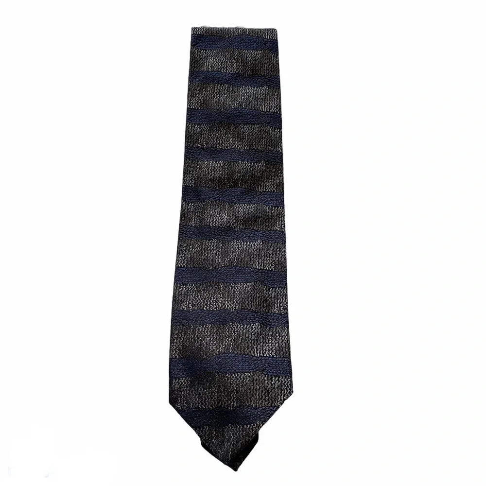 Pal Zileri tie Silk Made in Italy Brown Blue